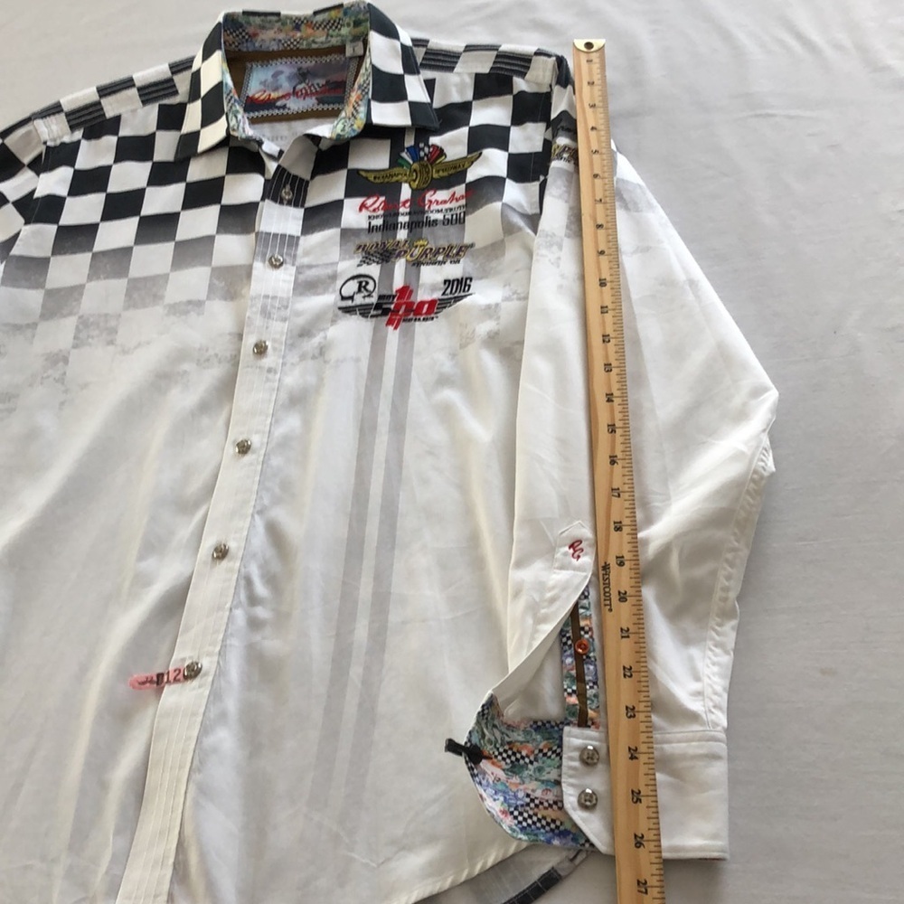 Robert Graham Indianapolis speedway men’s Button up. Very rare Limited edition. - Picture 11 of 17